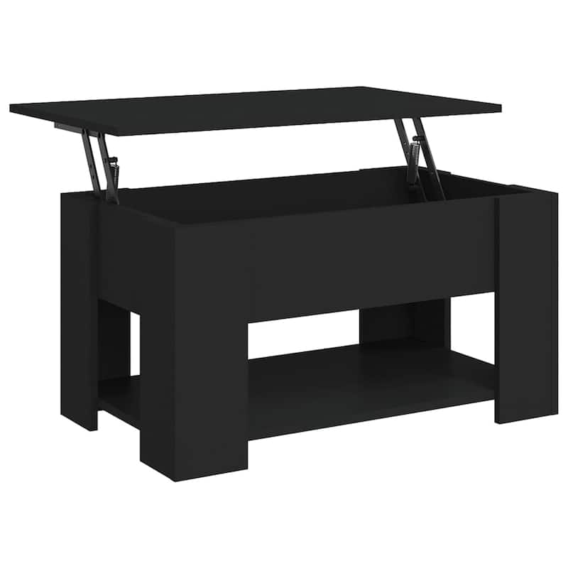 vidaXL Coffee Table Lift Top End Table Accent Side Sofa Table Engineered Wood - 31.1" x 19.3" x 16.1"