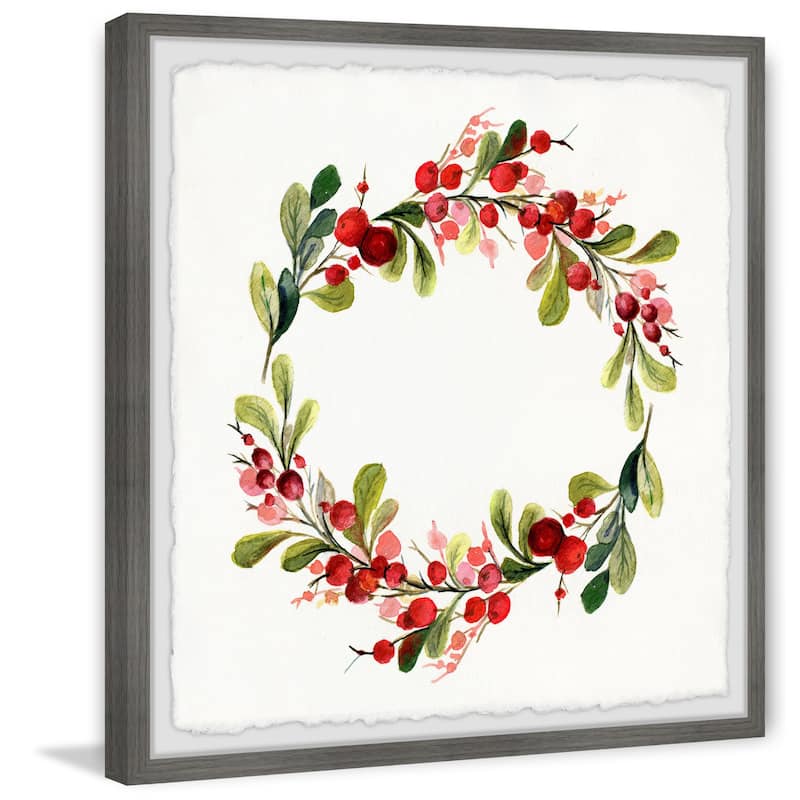 'Merry Toyon Berries II' Framed Painting Print