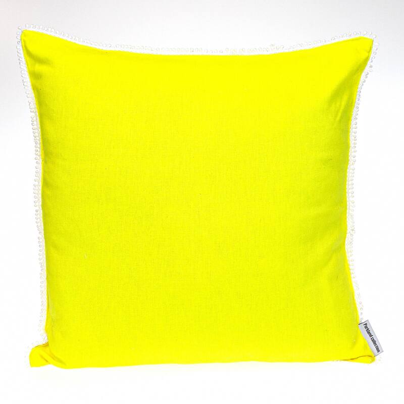 Solid Square Throw Pillow - 20" - Yellow