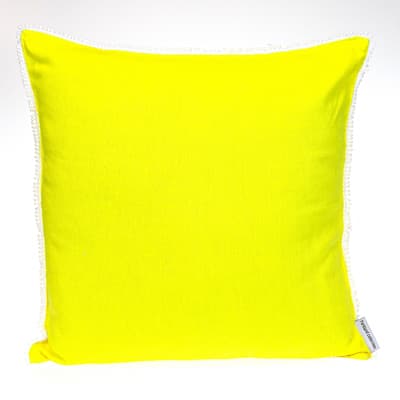 Solid Square Throw Pillow - 20" - Yellow