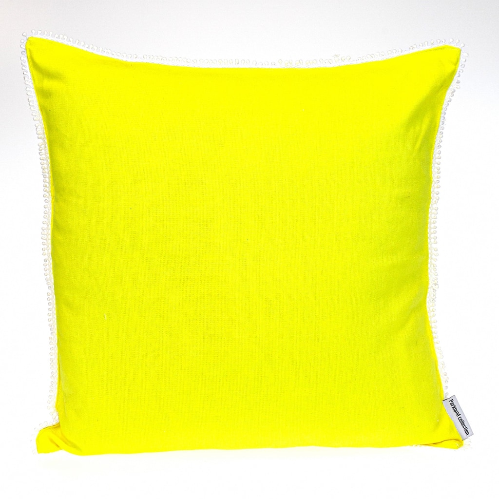 Solid Square Throw Pillow - 20" - Yellow