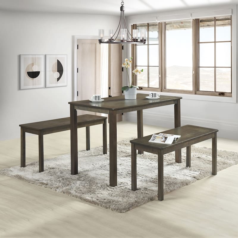 CraftPorch Wood Minimalist 3-piece Dining Set