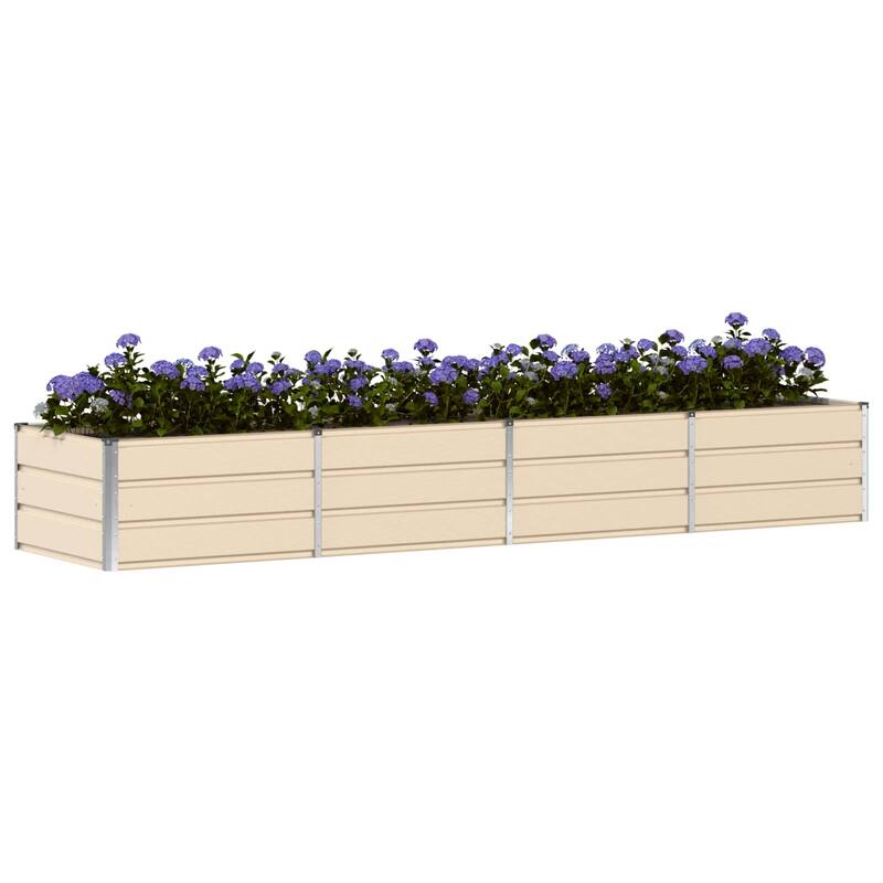 vidaXL Planter in Steel - 62.99 x 31.50 x 17.72