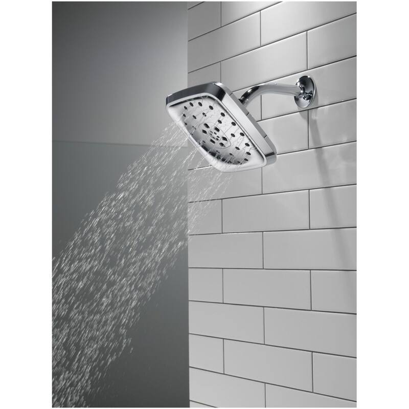 Delta Universal Showering 1.75 GPM Multi Function Rain Shower Head - Lumicoat Stainless