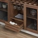 preview thumbnail 6 of 18, Furniture of America Sene Contemporary Multi-Storage Rolling Buffet