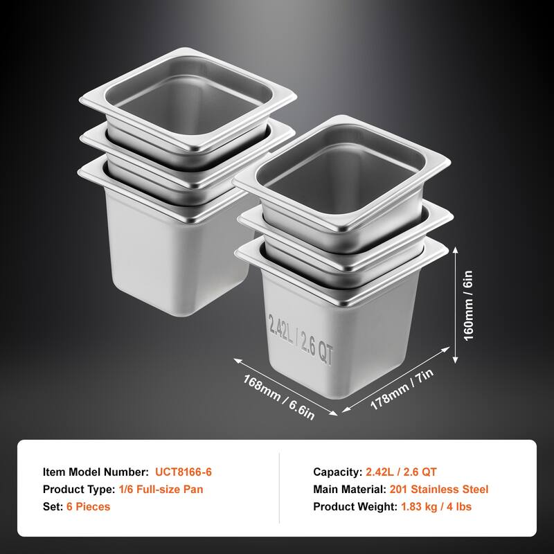 Hotel Pans Catering Storage Food Pan, for Industrial & Scientific