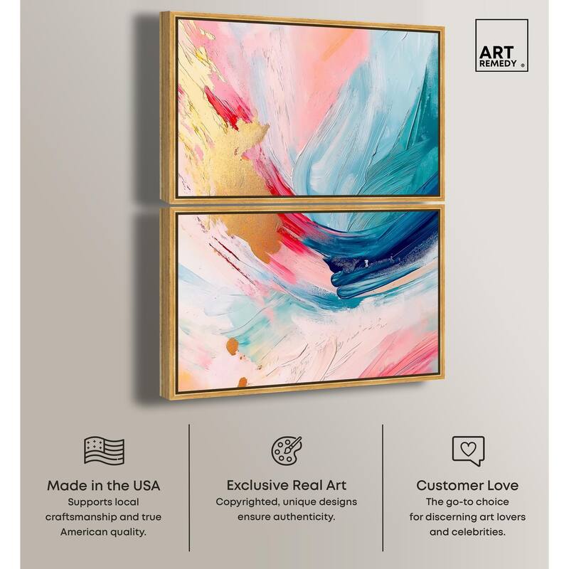 Burst of Energy Canvas Set of 2 by Art Remedy