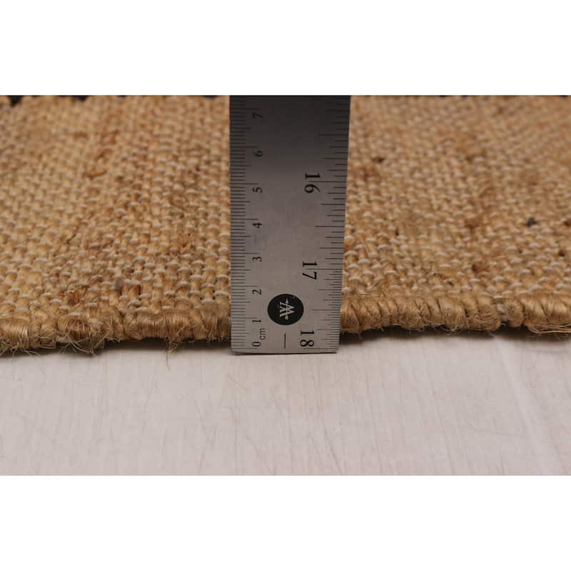 ECARPETGALLERY Hand Woven Zahara Dark Brown Dhurrie