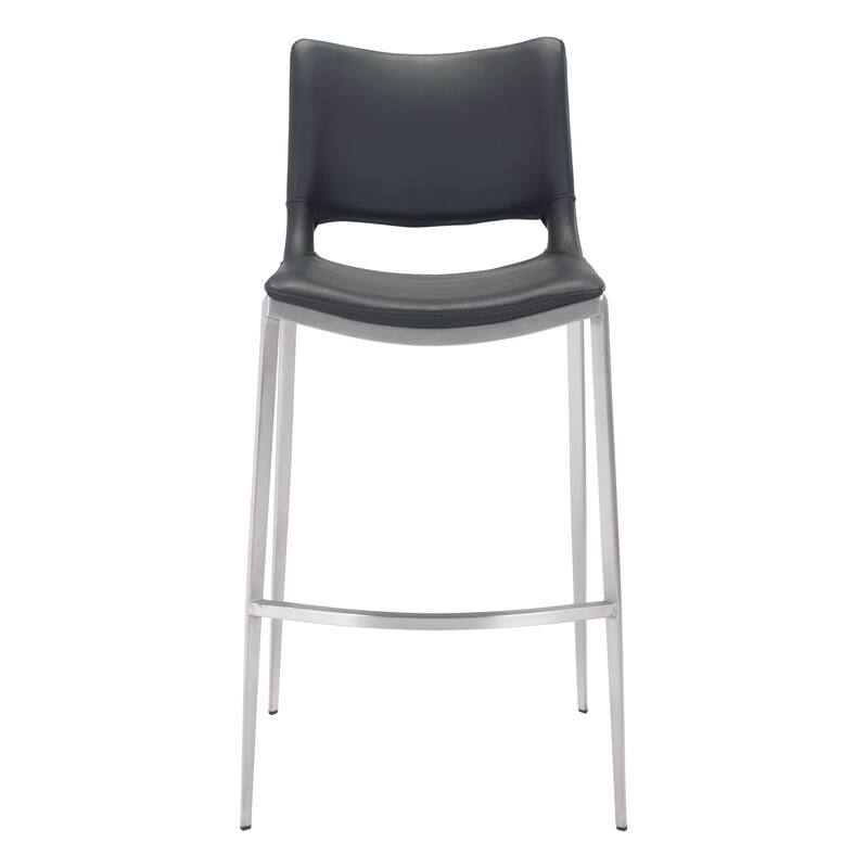 Ace Barstool Black & Silver