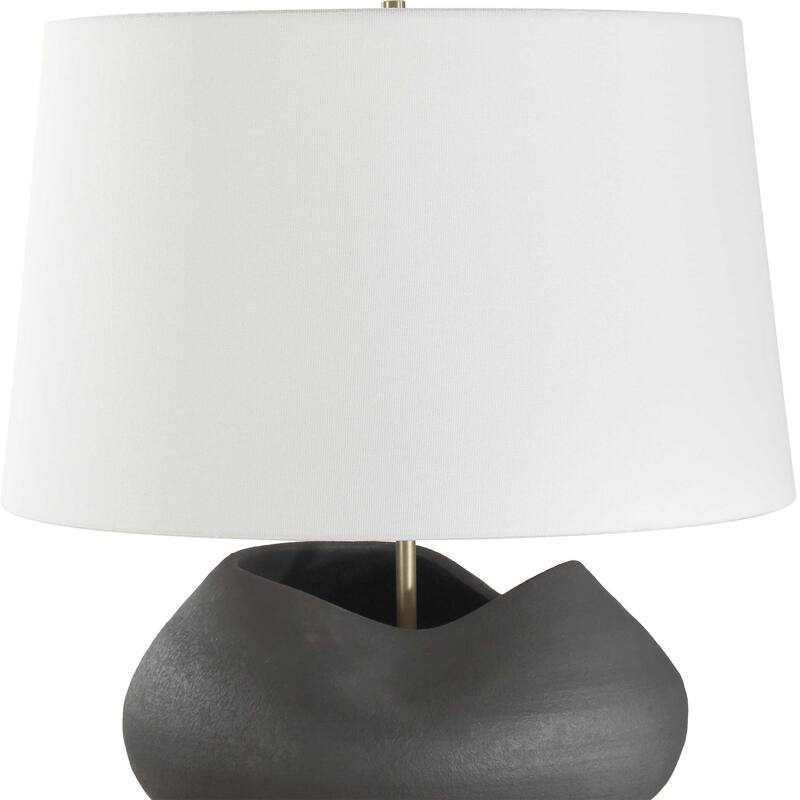Uttermost Nocturne Aged Black Table Lamp - 20"W x 20"D x 23.5"H