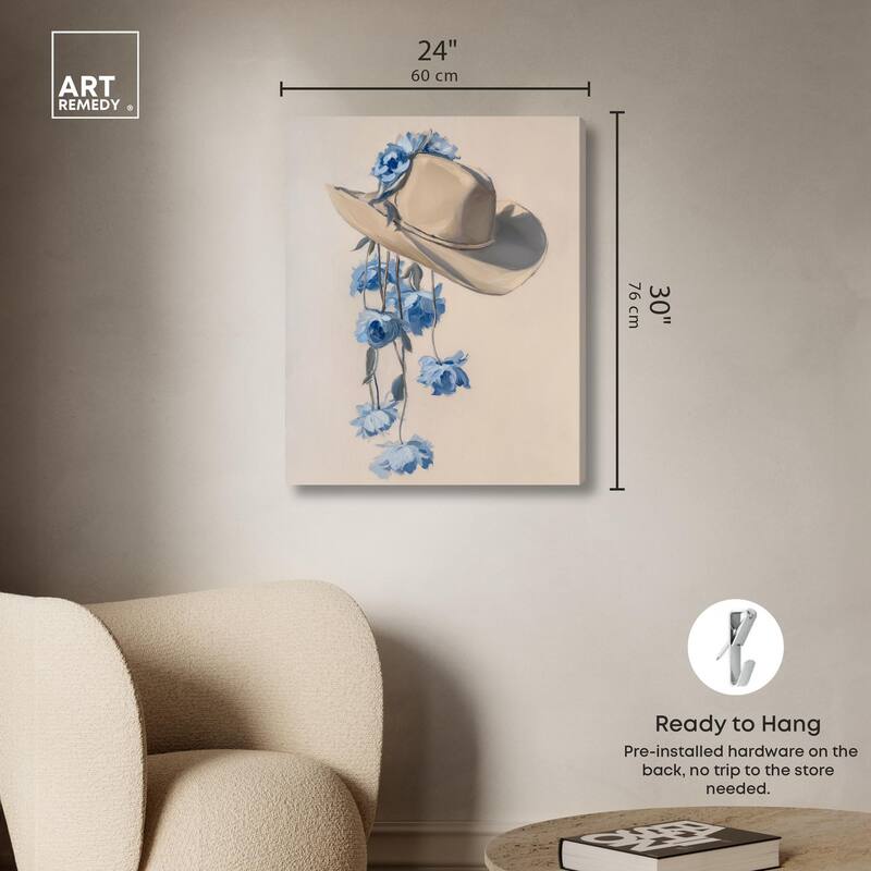 Brimming Blues II Canvas by Art Remedy, Gallery Wrapped