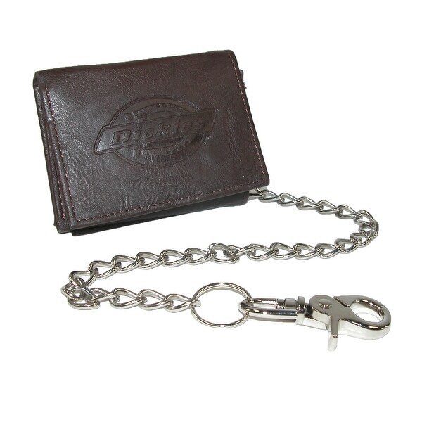 Dickies Leather Trifold Chain Wallet - One size - Free Shipping On ...
