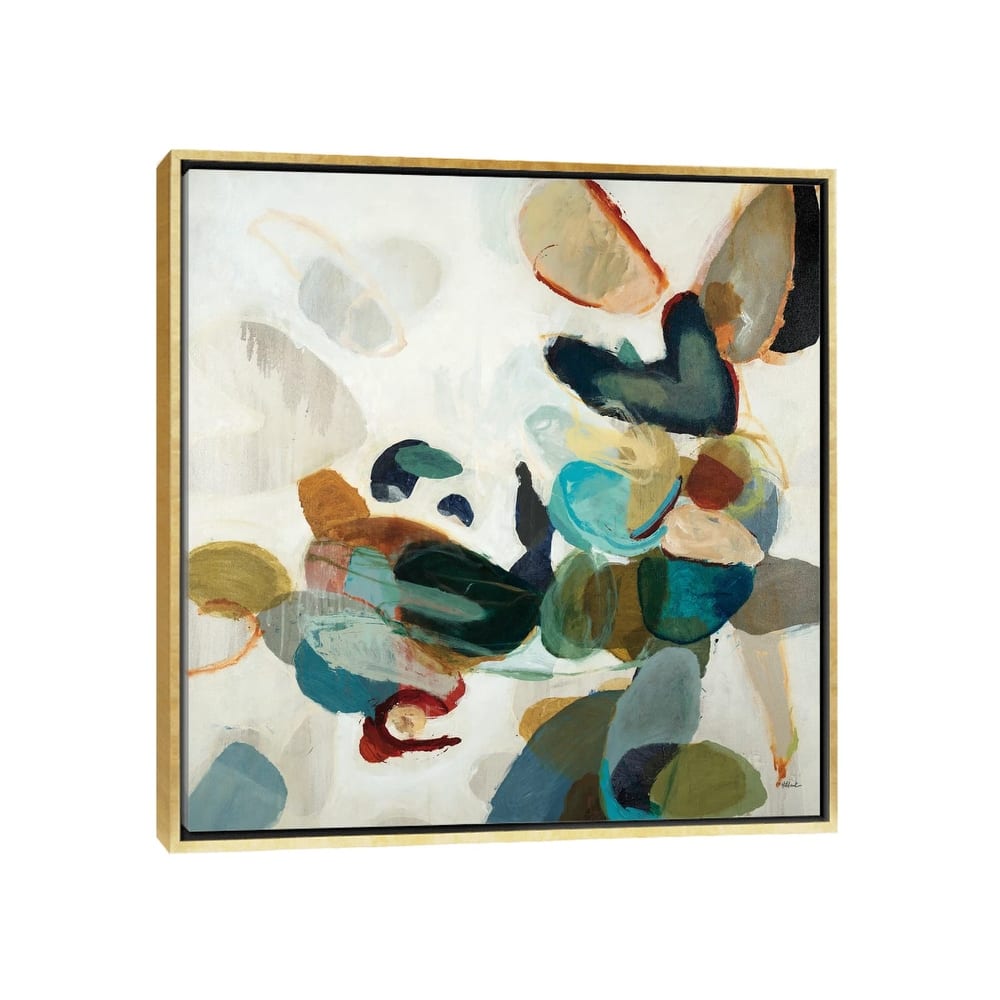 iCanvas "Stone Pattern I" by Randy Hibberd Framed Canvas Print