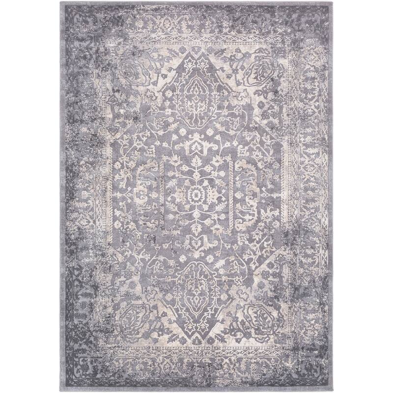 Livabliss Tate Vintage Medallion Area Rug