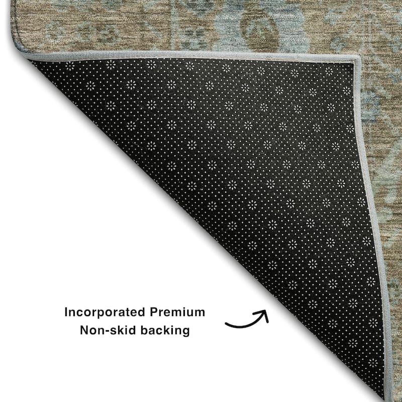 Premium Washable Super Soft Traditional Vintage Mayfield Rug