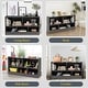 preview thumbnail 9 of 8, Gymax Kids 5-Cube Storage Cabinet 2-Shelf Wood Bookcase Organizer Grey