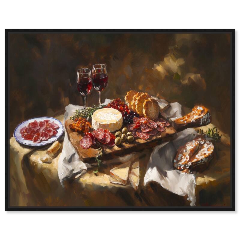 Art of Charcuterie Canvas by Art Remedy - Black - 36" x 30"