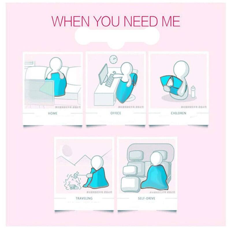 2 IN 1 Pillow Blanket for Home&Travel