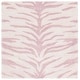 preview thumbnail 10 of 43, SAFAVIEH Handmade Ebony Hanh Modern Wool Rug 6' Square - Pink/Ivory - Square