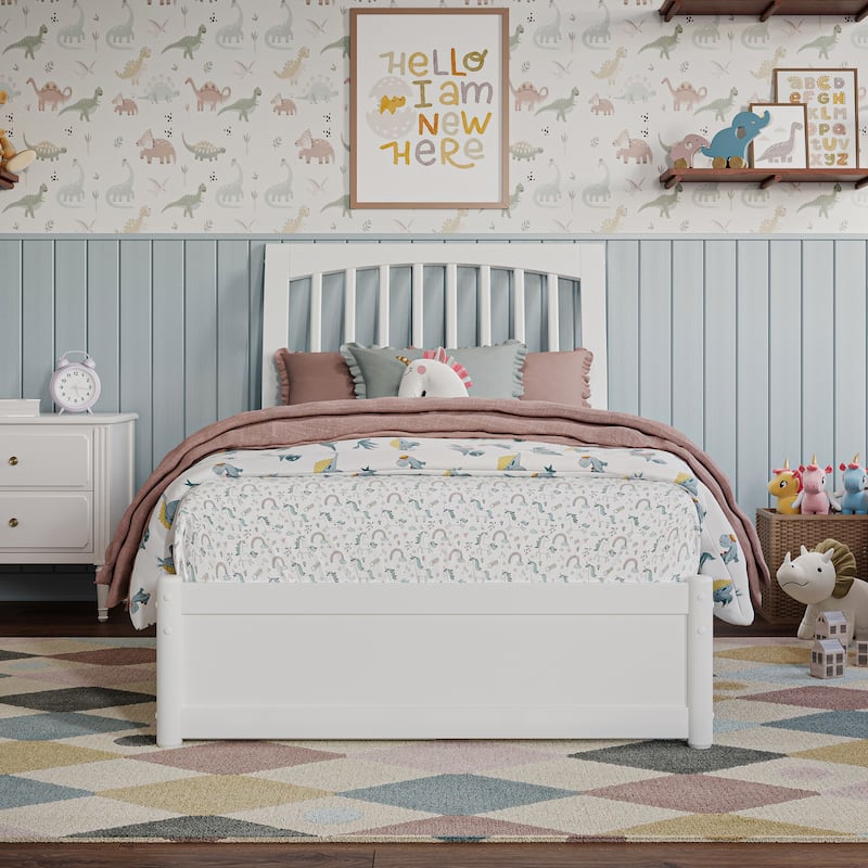 Roslyn Platform Bed with Panel Footboard and Storage Drawers