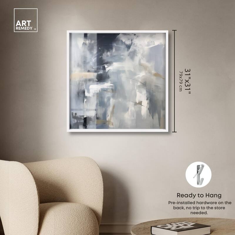 Contemplative Blues II Shadowbox by Art Remedy