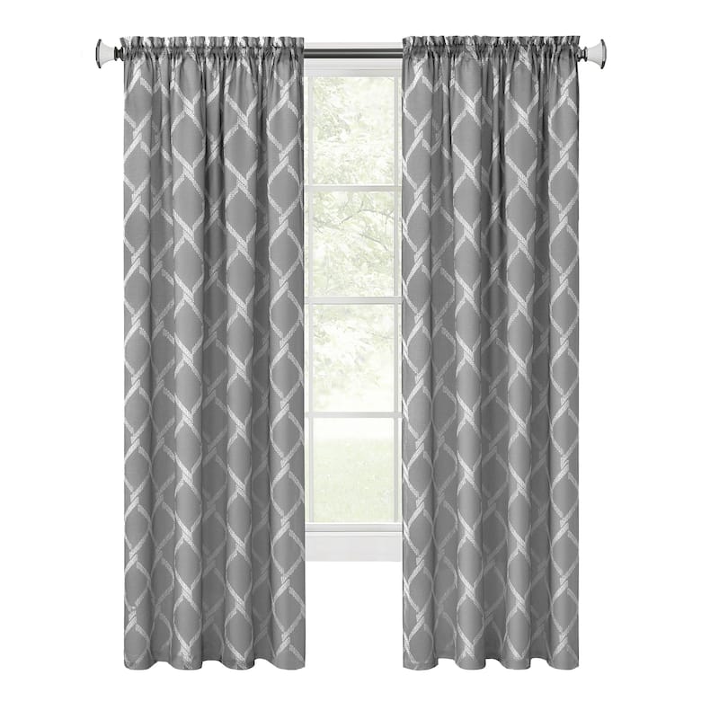 Bombay Double Layered Rod Pocket Window Curtain Panel