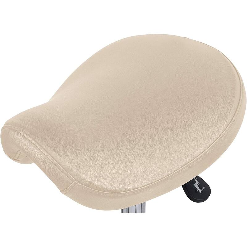 Adjustable Saddle Stool Tilt Backless Chair With Wheels Salon Dental Hygienist Rolling Dentist Clinical Hospital Lab Exam