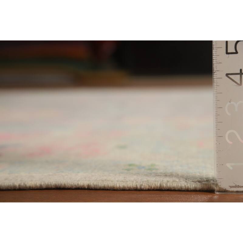 Hand Knotted Oriental 100% Wool Carpet Transitional All-Over Purples Oushak Area Rug - 10' 8'' X 8' 1''