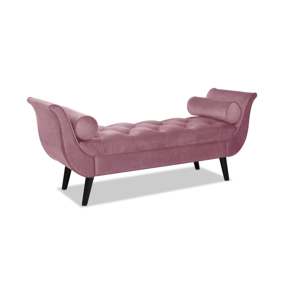 Pink sales bench chair