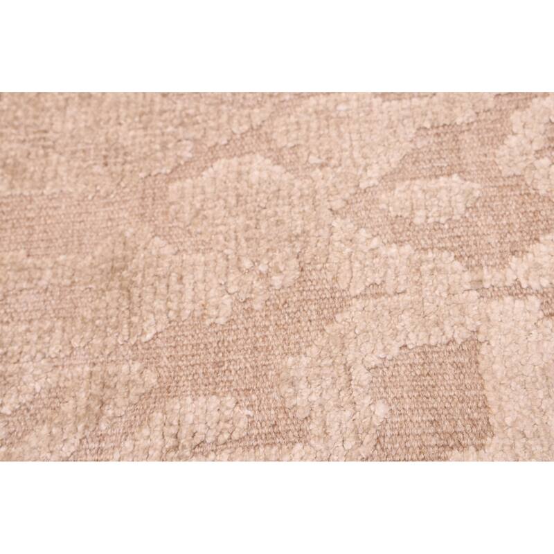 ECARPETGALLERY Hand-knotted Looma Tan Silk, Wool Rug - 8'1 x 10'0