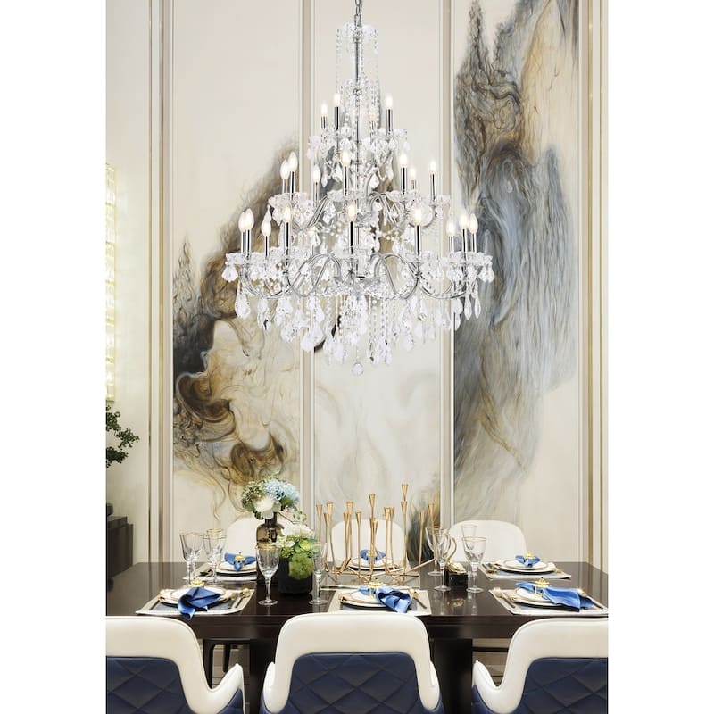 Fleur Illumination 24 light Chrome Chandelier