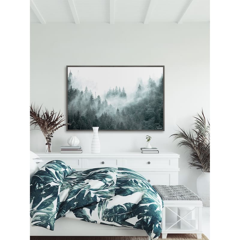 Through the Woods Floater Framed Print on Canvas