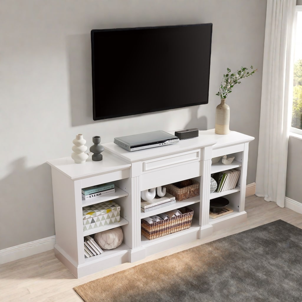 65.75"Multifunctional Modern Storage Cabinet - Convertible TV Stand/Sideboard with Adjustable Shelves