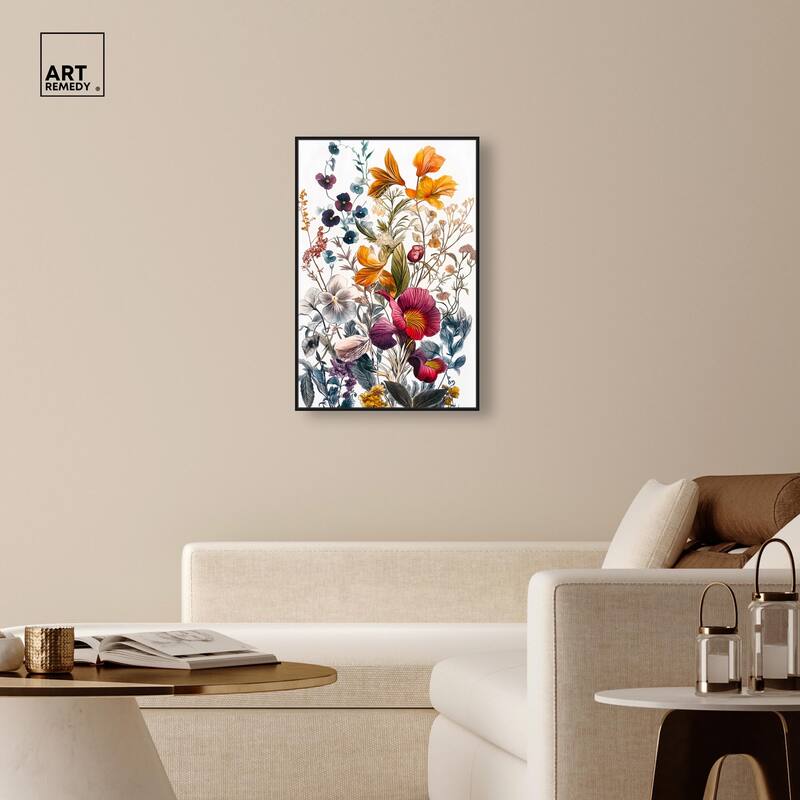 Iris Indigo II Canvas by Art Remedy