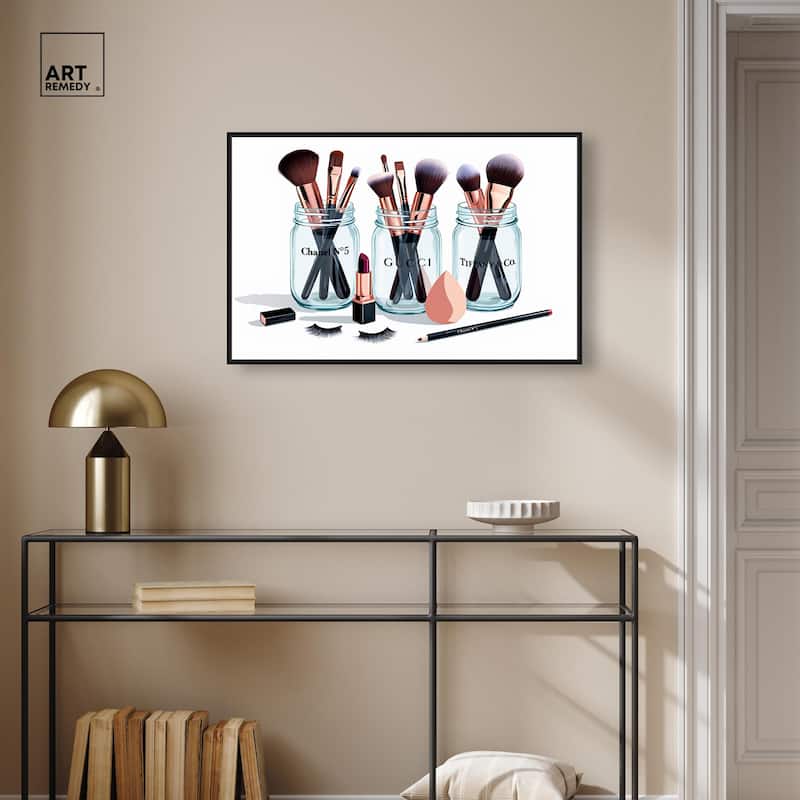 Glamour Glassware Canvas by Art Remedy