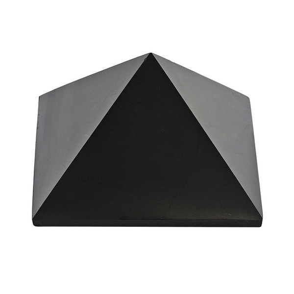 Home Decor Polished Black Shungite Healing Pain Relieve Pyramid Ct 260. Opens flyout.