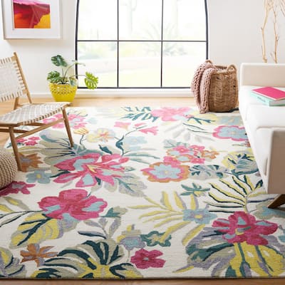 SAFAVIEH Handmade Jardin Melinija Floral Wool Rug