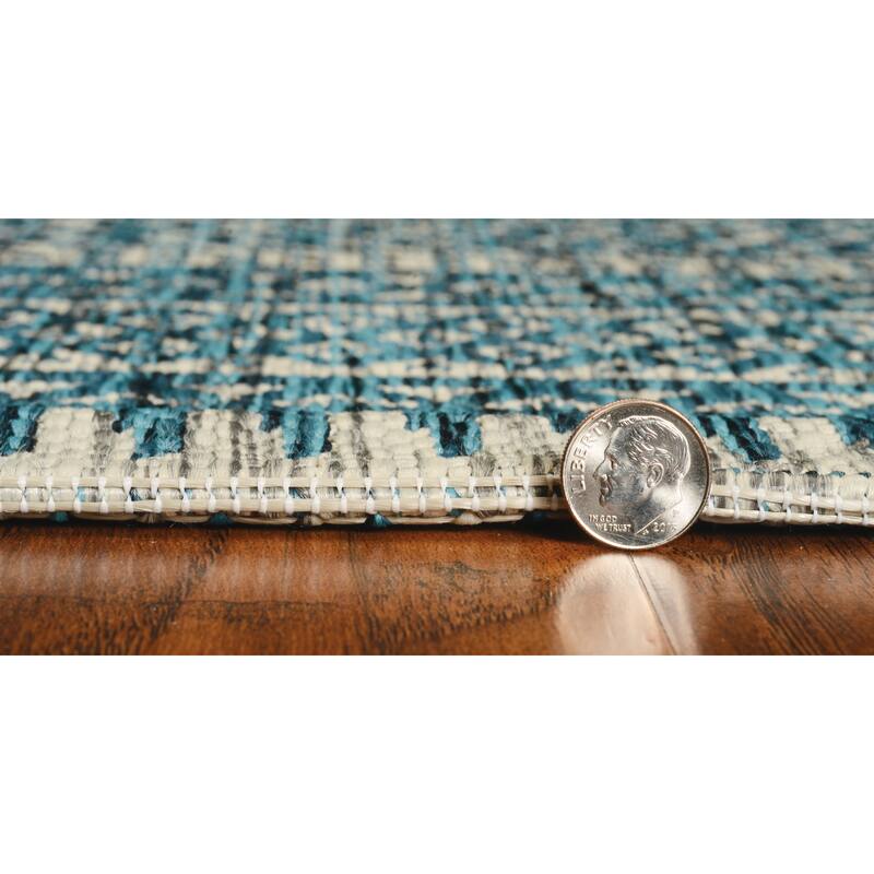 Porch & Den Ziebart Teal Horizon Area Rug