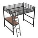 preview thumbnail 20 of 42, Metal Loft Bed with Desk and Shelf