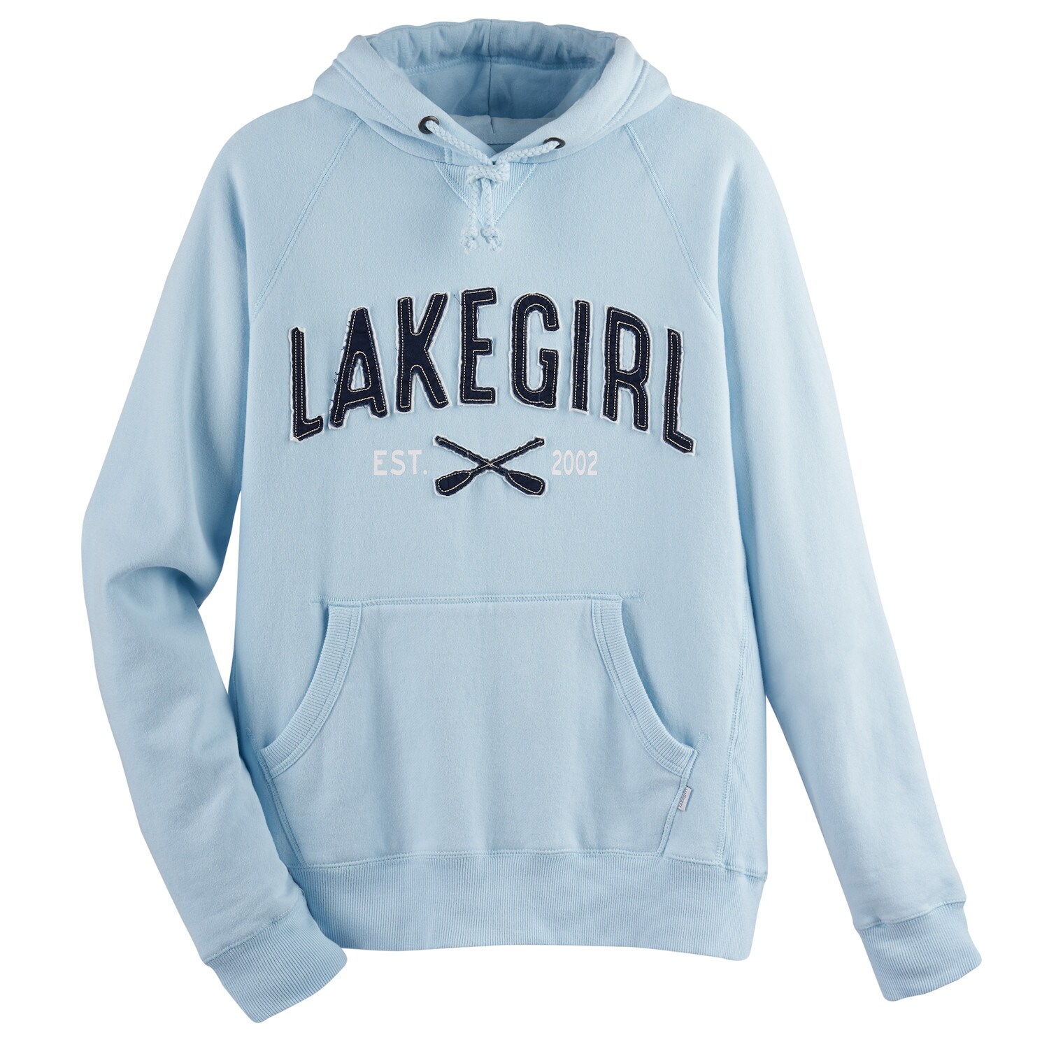 women's light blue sweatshirt