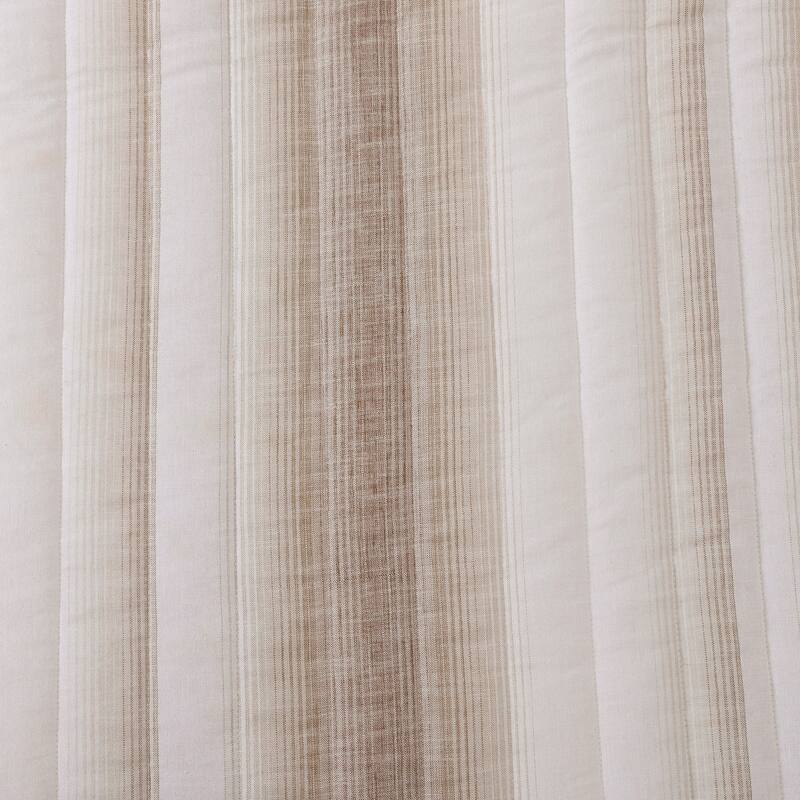 Tommy Bahama La Prisma Stripe Texture Reversible Cotton Bedding (Beige, 3 Piece Set)