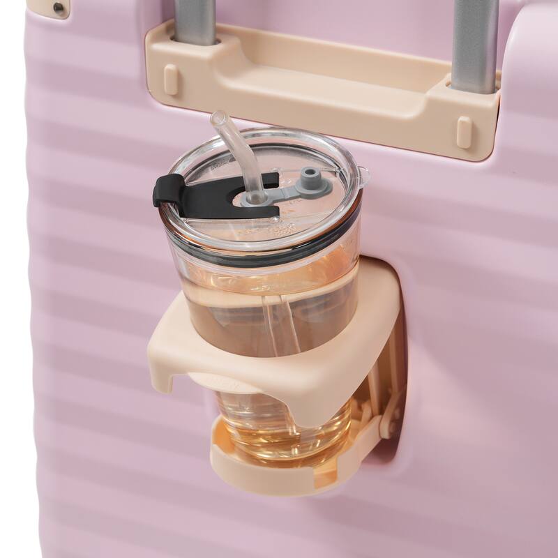 Luggage Sets 5 Piece with Front Opening, Hardside Expandable Carry on Suitcase, with Spinner Wheels, TSA Lock, USB Port