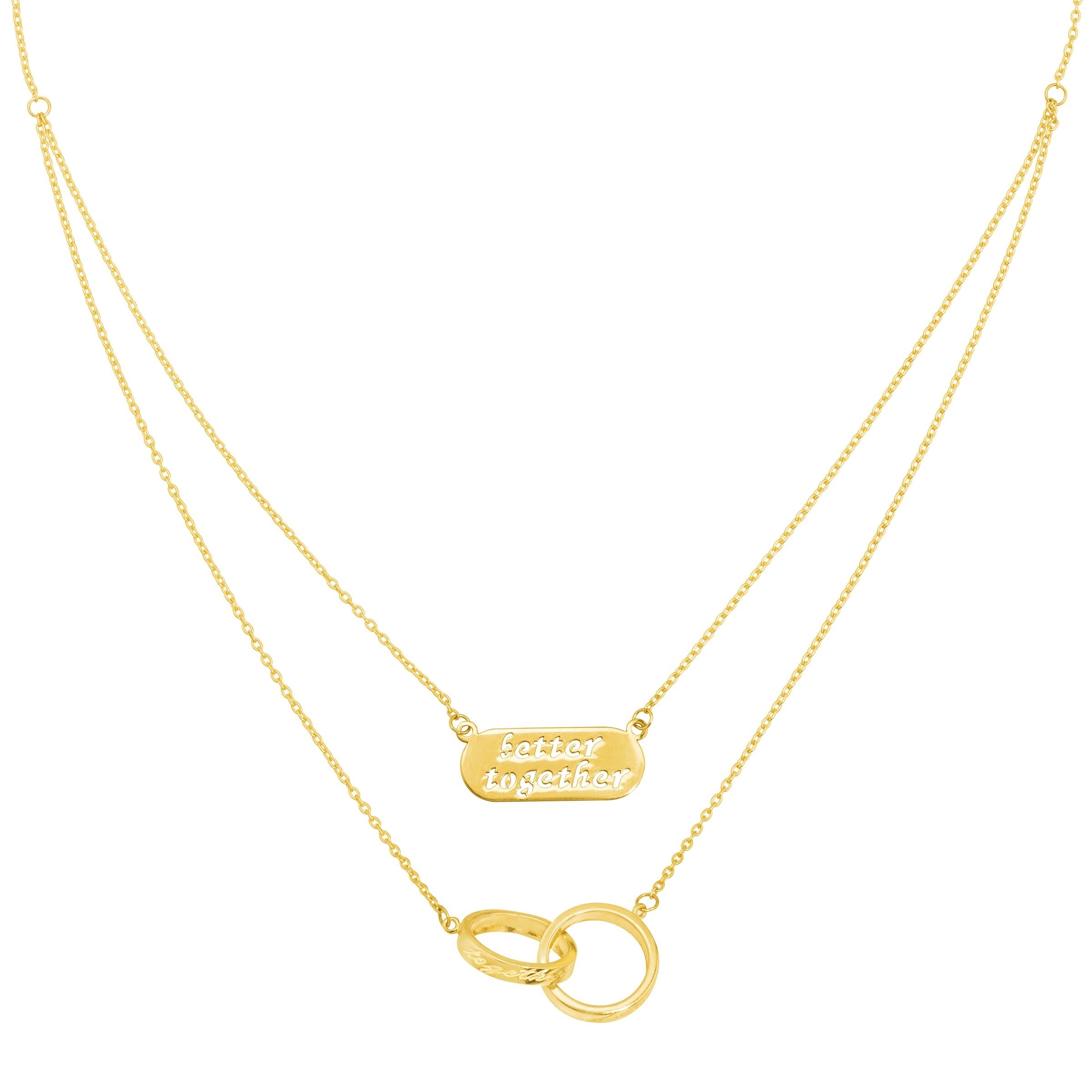 Layered 10k Gold Necklace Factory Sale 