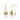 Curata 14k Yellow Gold Freshwater Cultured Pearl Flower Children's Kidney-wire Earrings - White
