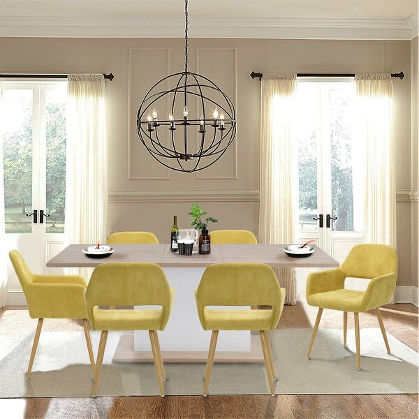 Carson Carrington Saimovaara Modern Linen Dining Chair (Set of 2)