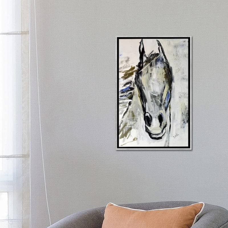 iCanvas "Picasso's Horse I" by Julian Spencer Framed