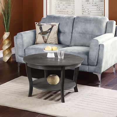 Living Room Faux Marble Top Coffee Table - 39.5" x 19.5" x 18"