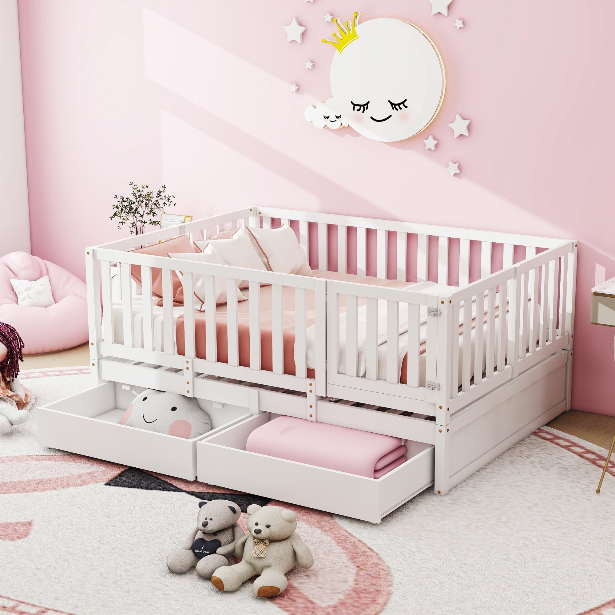 Convertible floor deals bed