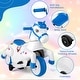 preview thumbnail 5 of 25, Gymax 12V Kids Ride on Unicorn Toy w/ Training Wheels Music One-button