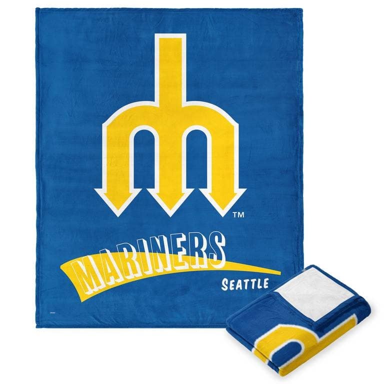 MLB CC Throwback Silk Touch Throw Blanket - 50" x 60" - Seattle Mariners